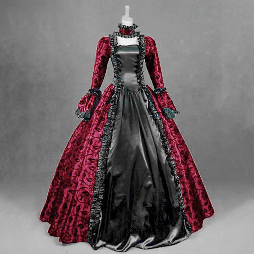 Vintage Fashion Dresses - Frauen Vintage Exquisite Kleid Gothic Retro