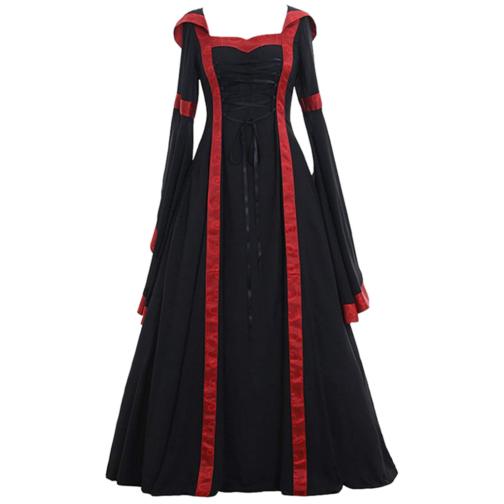 Vintage Fashion Dresses - Damen Halloween Dressing Mode Big Swing