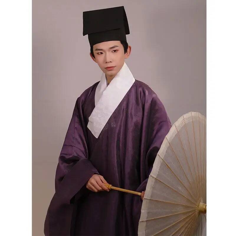 Vintage Fashion Dresses - Traditionelle Hanfu dunkle Blume Gaze große