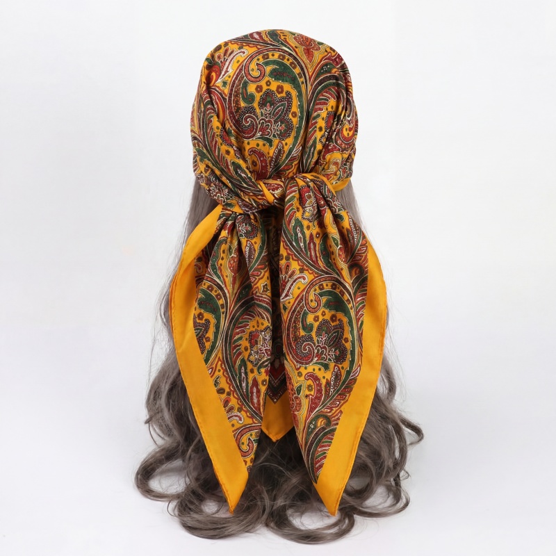 Vintage Satin Quadratischer Sc – Vintage Fashion Hijab Bewertung und Preis