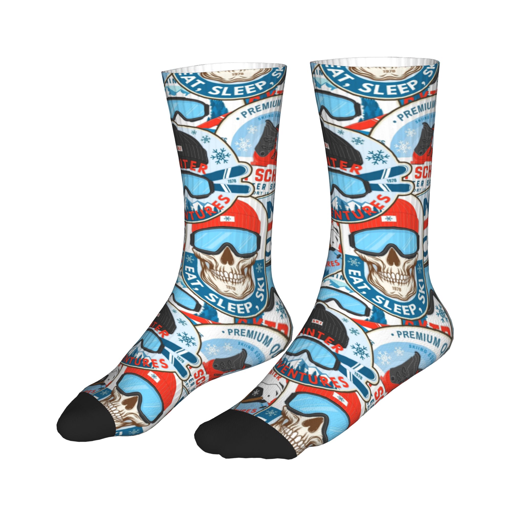 Vintage Red Blue Ski Club Sock – Vintage Fashion Dresses Bewertung und Preis