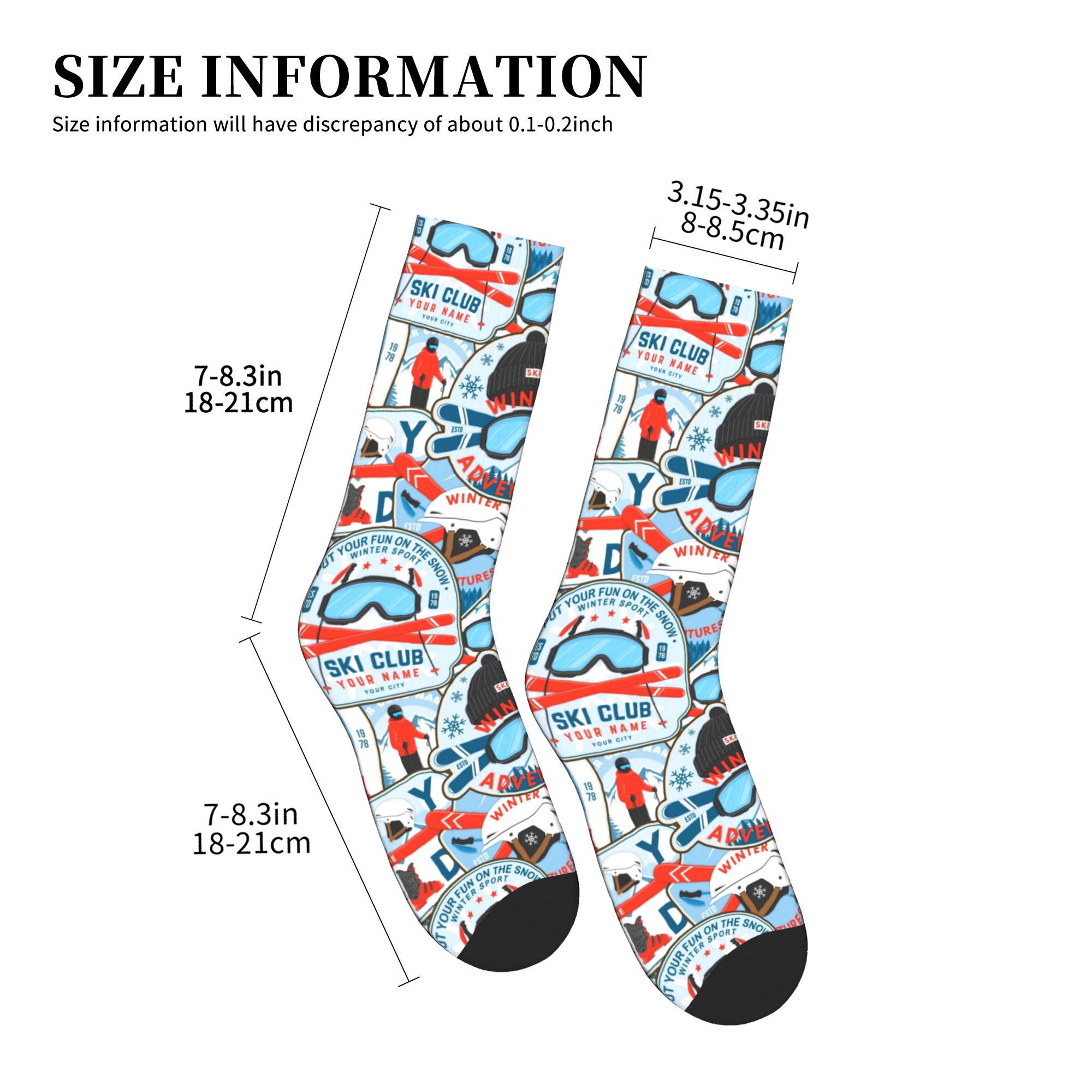 Vintage Red Blue Ski Club Sock – Vintage Fashion Dresses Bewertung und Preis