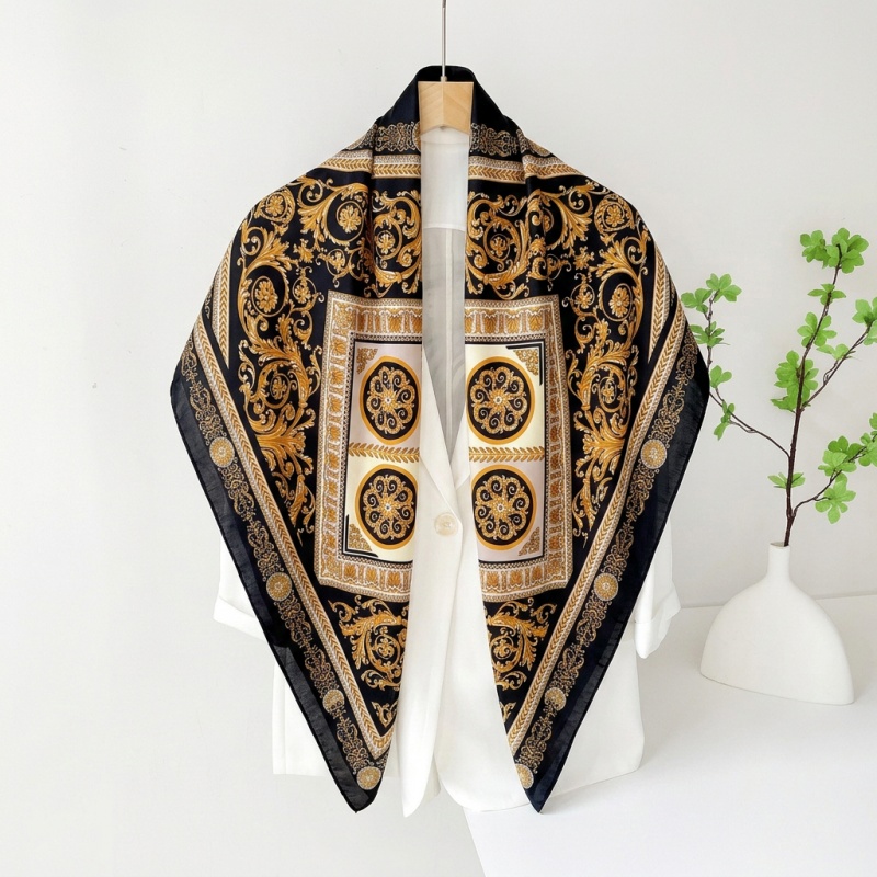 Vintage Satin Quadratischer Sc – Vintage Fashion Hijab Bewertung und Preis